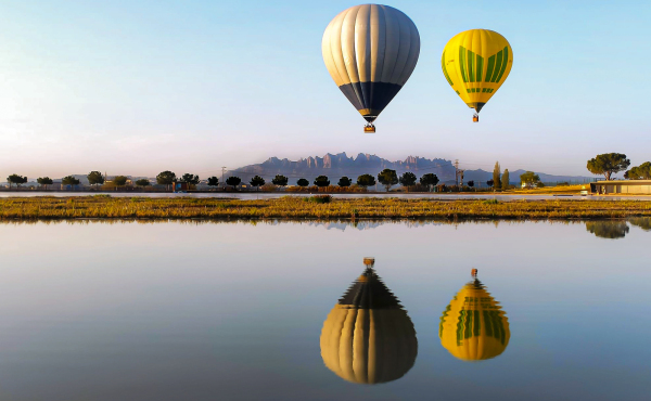 Experiencia en globo aerostático en Montserrat (Cataluña)
