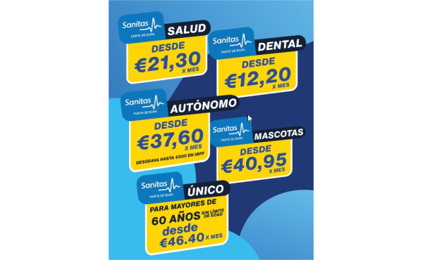 Contrata Sanitas y llevate cheque regalo amazon 50€